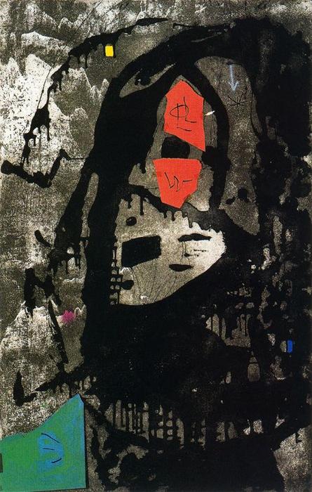 Wikioo.org - Die Enzyklopädie bildender Kunst - Malerei, Kunstwerk von Joan Miro - Maqueta pro a la série Els gossos