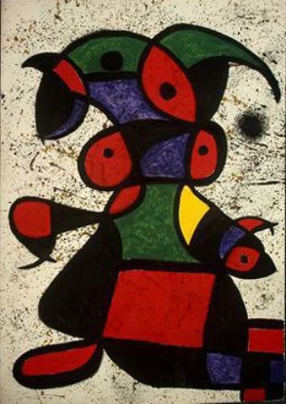 Wikioo.org - The Encyclopedia of Fine Arts - Painting, Artwork by Joan Miro - Mujer 3