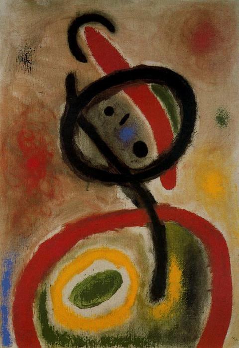 Wikioo.org - สารานุกรมวิจิตรศิลป์ - จิตรกรรม Joan Miro - Mujer 4