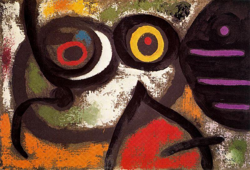 WikiOO.org - Енциклопедія образотворчого мистецтва - Живопис, Картини
 Joan Miro - Mujer y pájaro