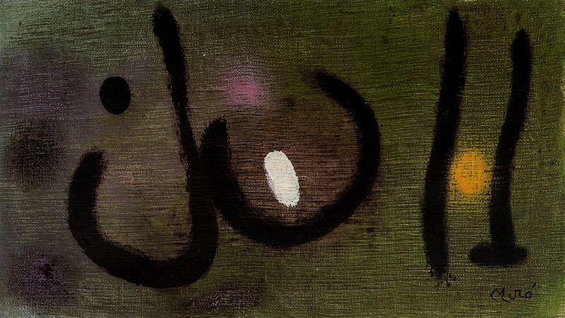 WikiOO.org - Encyclopedia of Fine Arts - Maleri, Artwork Joan Miro - Música del crepúsculo