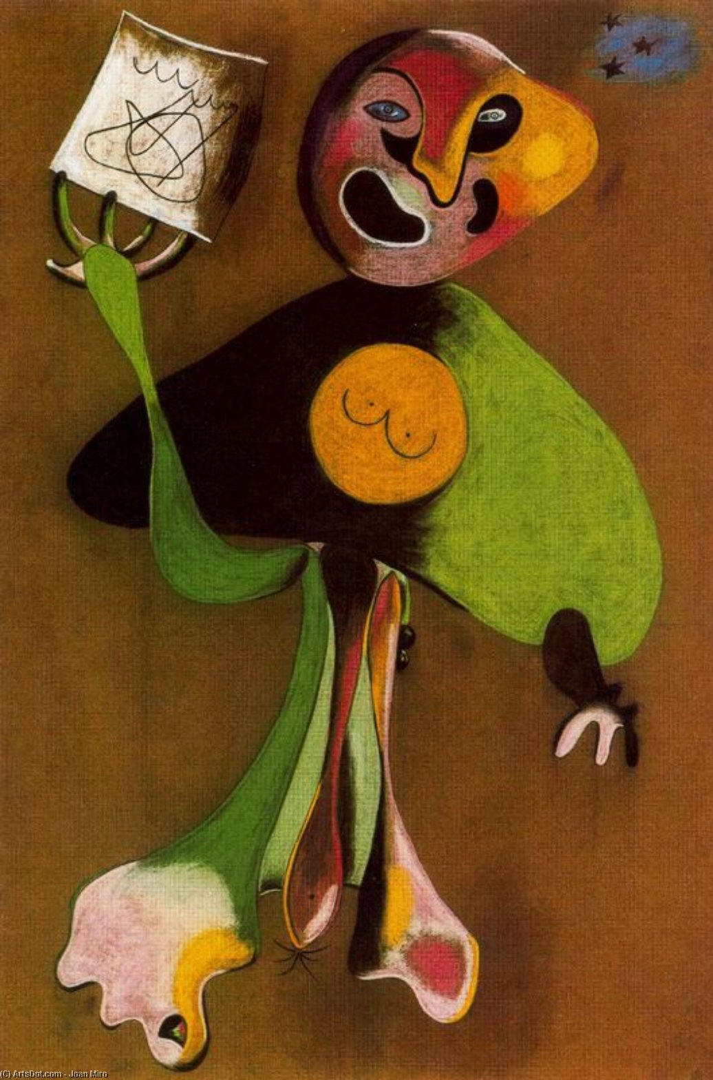 Wikioo.org - The Encyclopedia of Fine Arts - Painting, Artwork by Joan Miro - Opera Singer