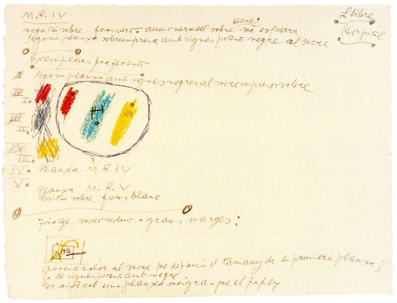 WikiOO.org - دایره المعارف هنرهای زیبا - نقاشی، آثار هنری Joan Miro - Prova d’assaig 1