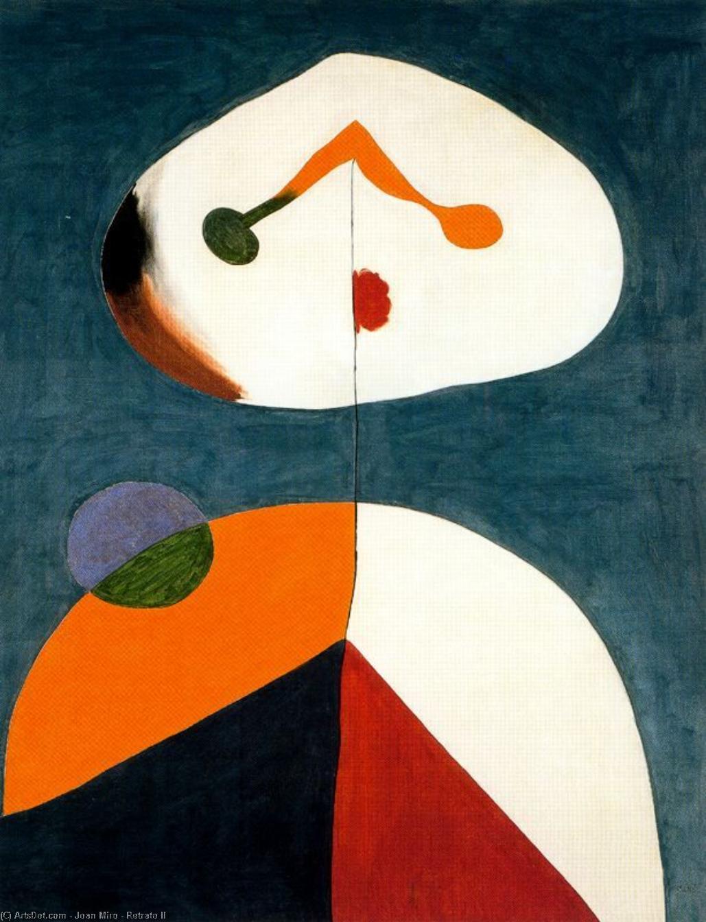 Wikioo.org – La Enciclopedia de las Bellas Artes - Pintura, Obras de arte de Joan Miro - Retrato II LA