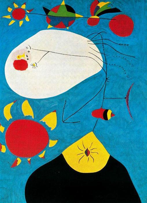 WikiOO.org - אנציקלופדיה לאמנויות יפות - ציור, יצירות אמנות Joan Miro - Retrato IV