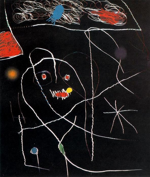 Wikioo.org - สารานุกรมวิจิตรศิลป์ - จิตรกรรม Joan Miro - Sin título