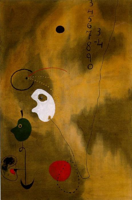 WikiOO.org - Encyclopedia of Fine Arts - Maľba, Artwork Joan Miro - The Bill
