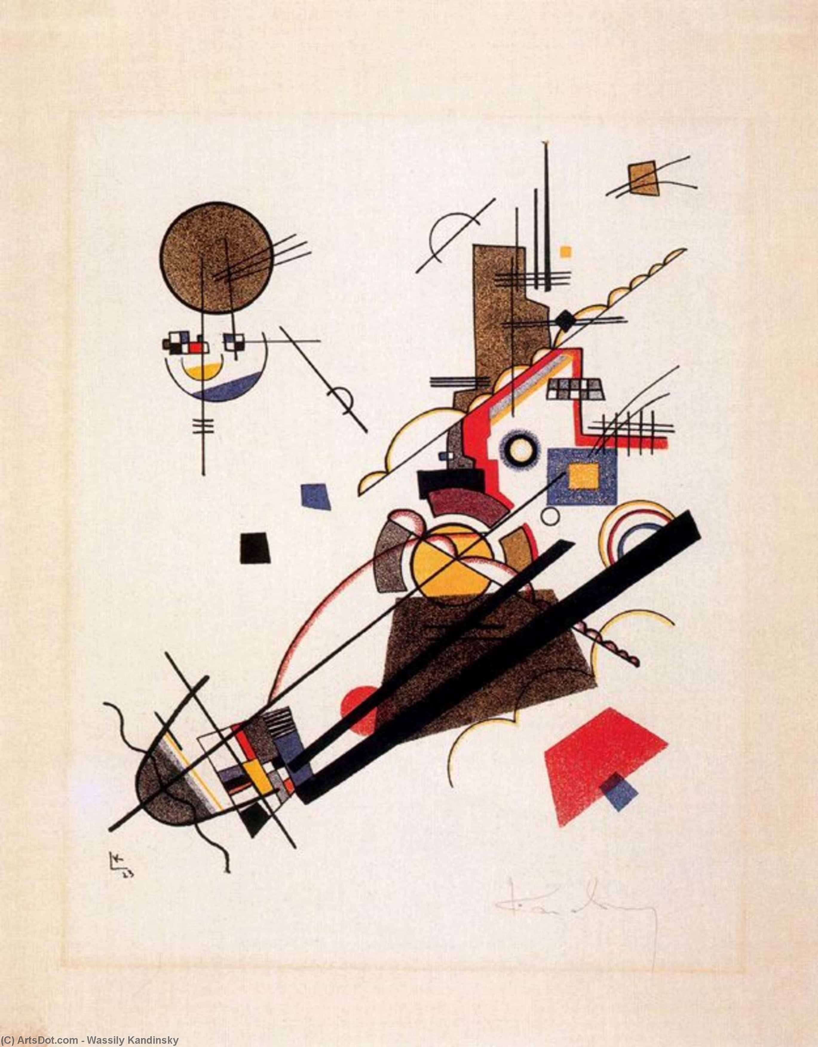 WikiOO.org - Encyclopedia of Fine Arts - Maalaus, taideteos Wassily Kandinsky - Alegre ascensión