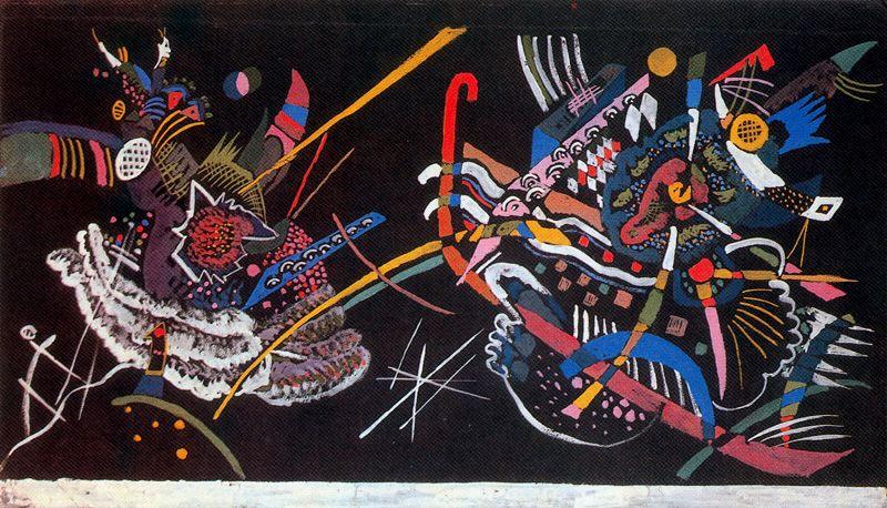 Wikioo.org - The Encyclopedia of Fine Arts - Painting, Artwork by Wassily Kandinsky - Drawing for a mural
