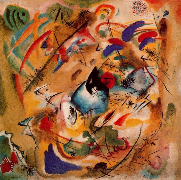 WikiOO.org - Encyclopedia of Fine Arts - Lukisan, Artwork Wassily Kandinsky - Dreamy Improvisation