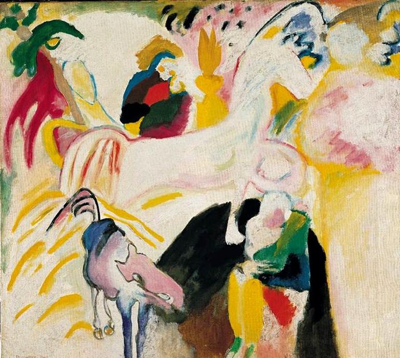 Wikioo.org - Die Enzyklopädie bildender Kunst - Malerei, Kunstwerk von Wassily Kandinsky - pferde