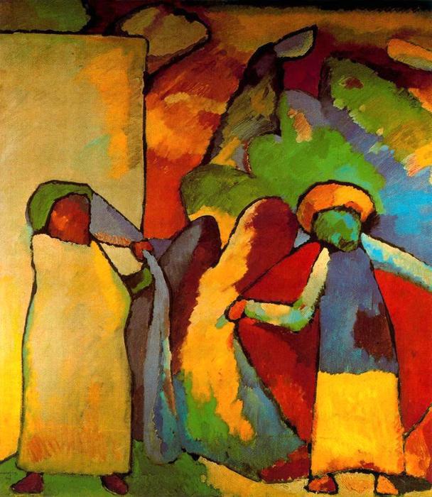 WikiOO.org - Encyclopedia of Fine Arts - Lukisan, Artwork Wassily Kandinsky - Improvisation 5
