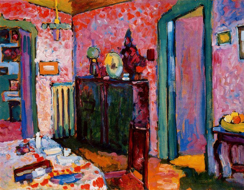 WikiOO.org - دایره المعارف هنرهای زیبا - نقاشی، آثار هنری Wassily Kandinsky - Interior