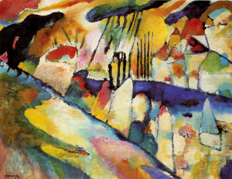 Wikioo.org - The Encyclopedia of Fine Arts - Painting, Artwork by Wassily Kandinsky - Landscape