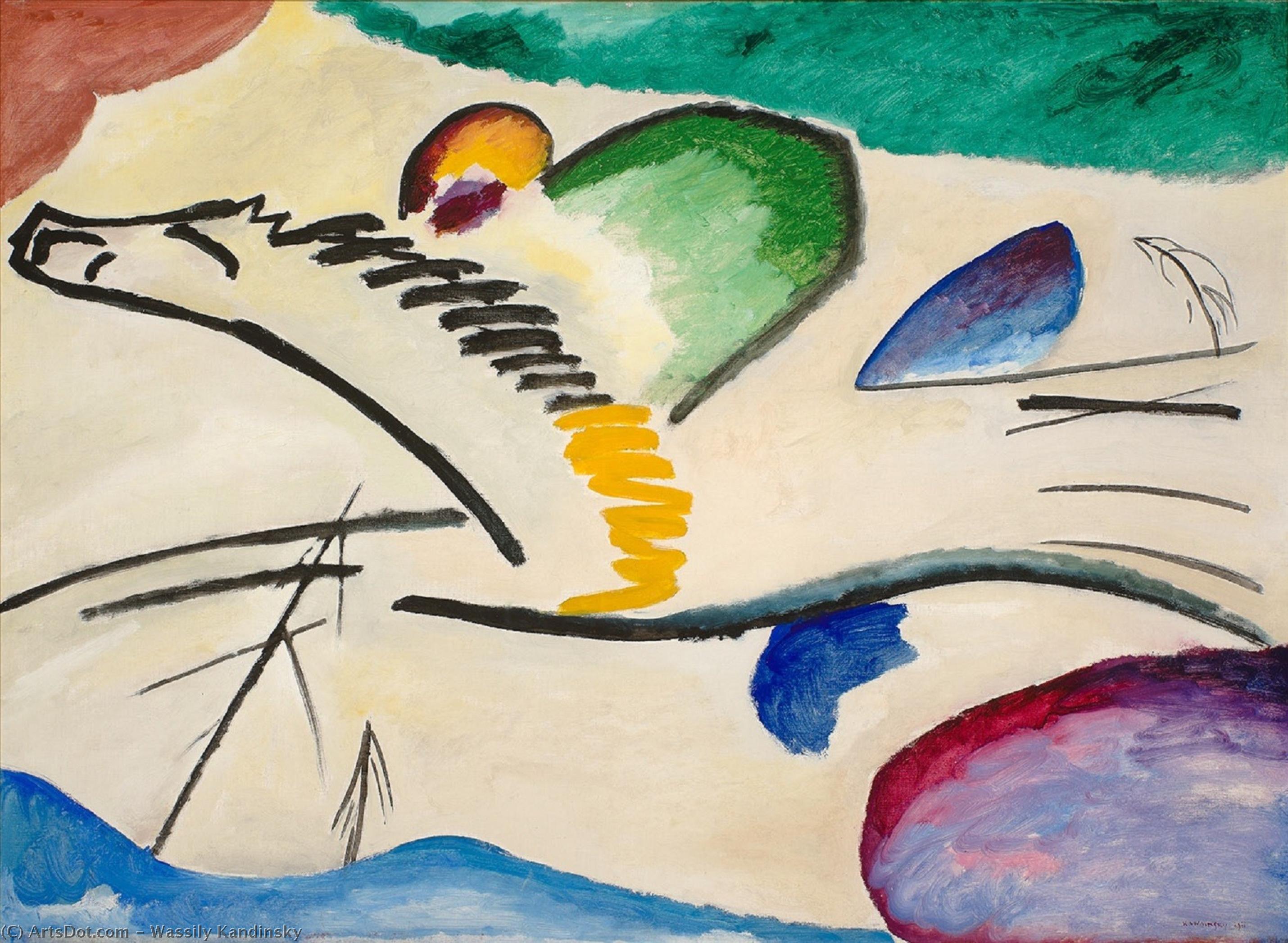 WikiOO.org - Enciklopedija likovnih umjetnosti - Slikarstvo, umjetnička djela Wassily Kandinsky - Lyrical theme
