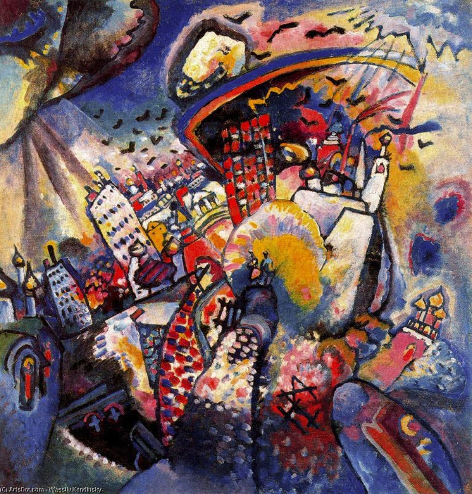 Wikioo.org - The Encyclopedia of Fine Arts - Painting, Artwork by Wassily Kandinsky - Moscow