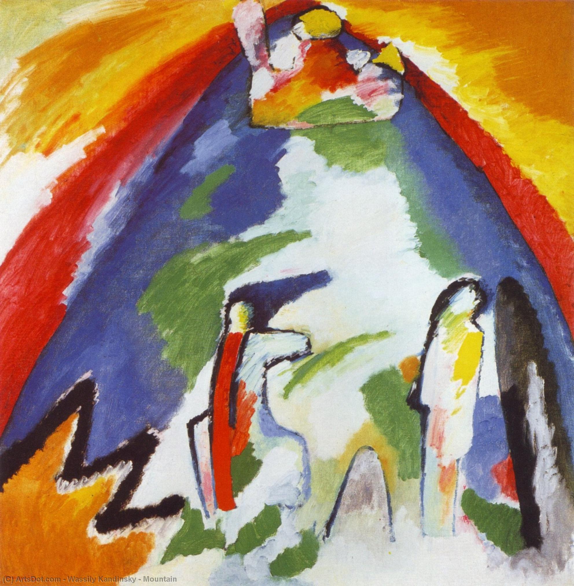 Wikioo.org - The Encyclopedia of Fine Arts - Painting, Artwork by Wassily Kandinsky - Mountain