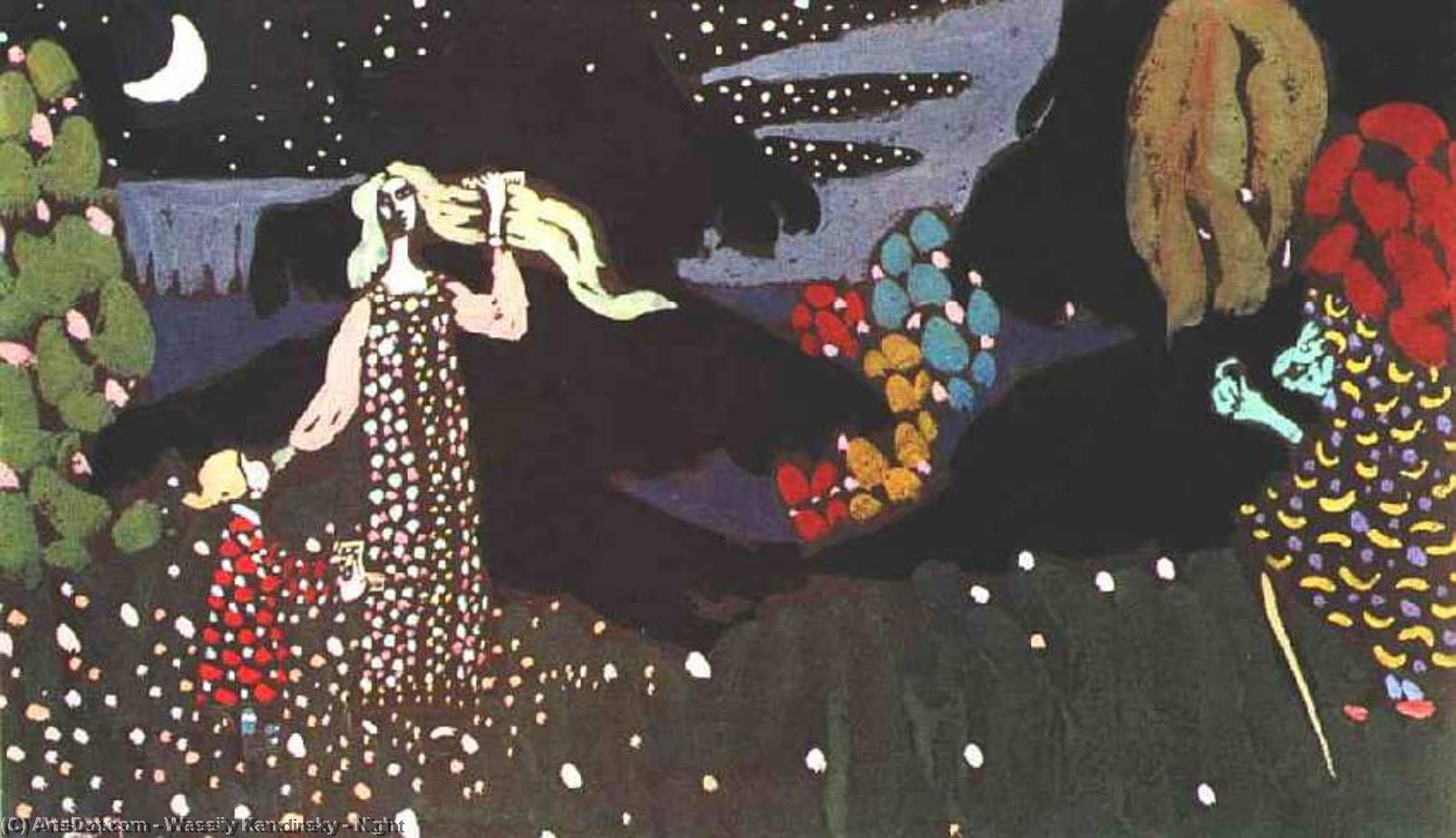 WikiOO.org - Encyclopedia of Fine Arts - Maľba, Artwork Wassily Kandinsky - Night