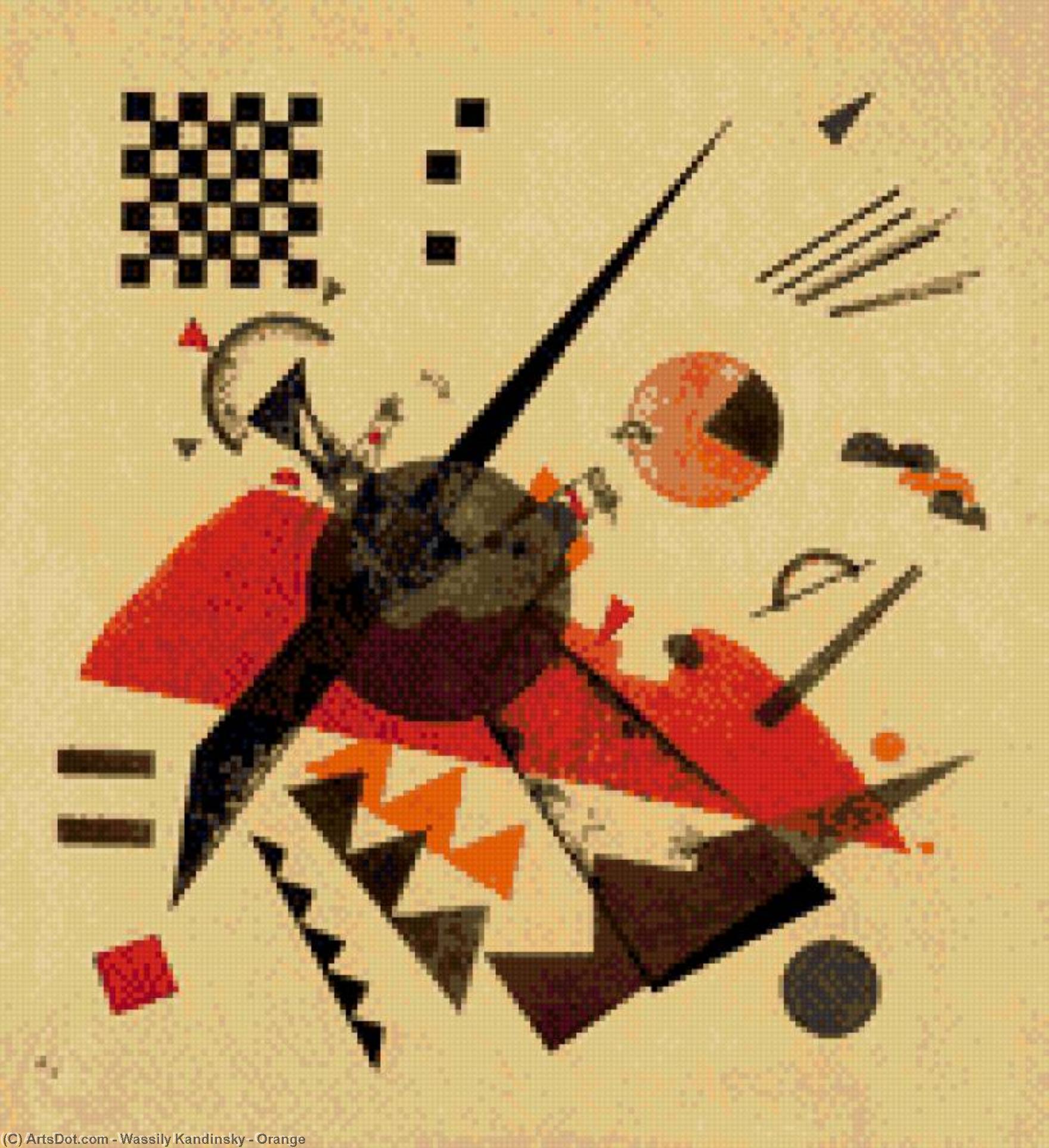 WikiOO.org - Encyclopedia of Fine Arts - Maleri, Artwork Wassily Kandinsky - Orange