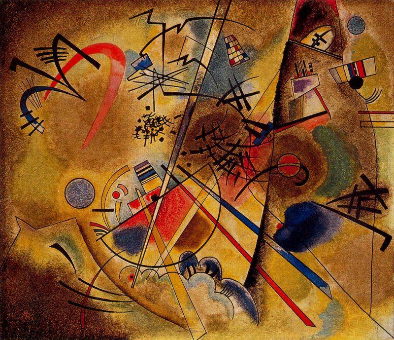 WikiOO.org - Encyclopedia of Fine Arts - Lukisan, Artwork Wassily Kandinsky - Pequeño sueño en rojo