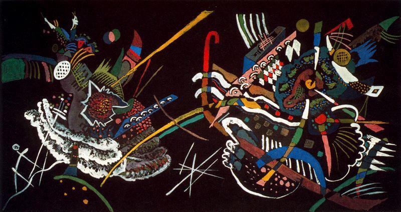 Wikioo.org - The Encyclopedia of Fine Arts - Painting, Artwork by Wassily Kandinsky - Study for a mural