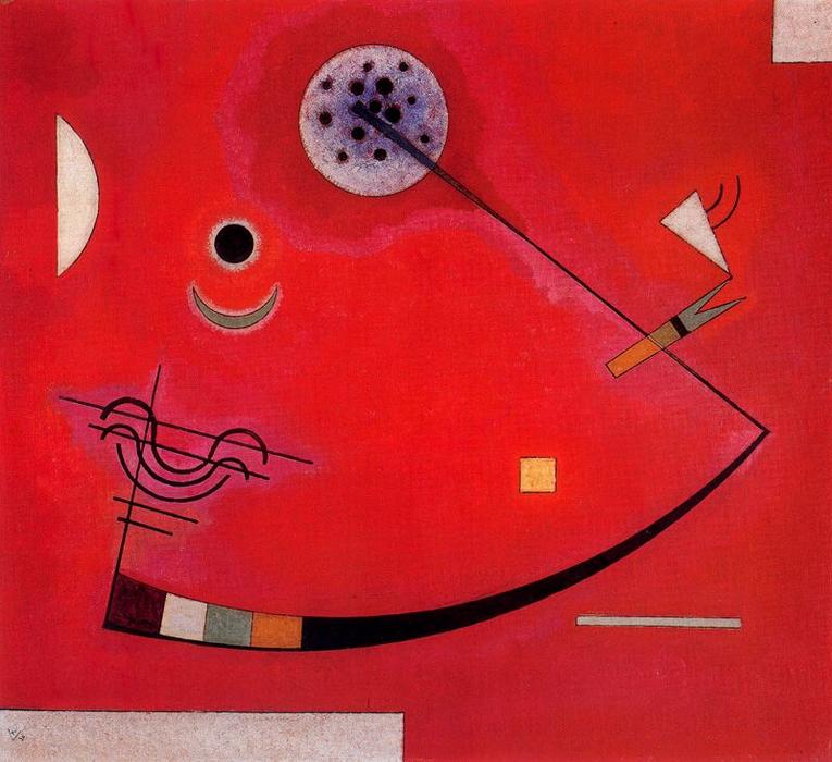 Wikioo.org – La Enciclopedia de las Bellas Artes - Pintura, Obras de arte de Wassily Kandinsky - tensión para  el  esquina