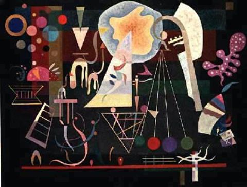 WikiOO.org - Encyclopedia of Fine Arts - Festés, Grafika Wassily Kandinsky - Tensions Relaxed