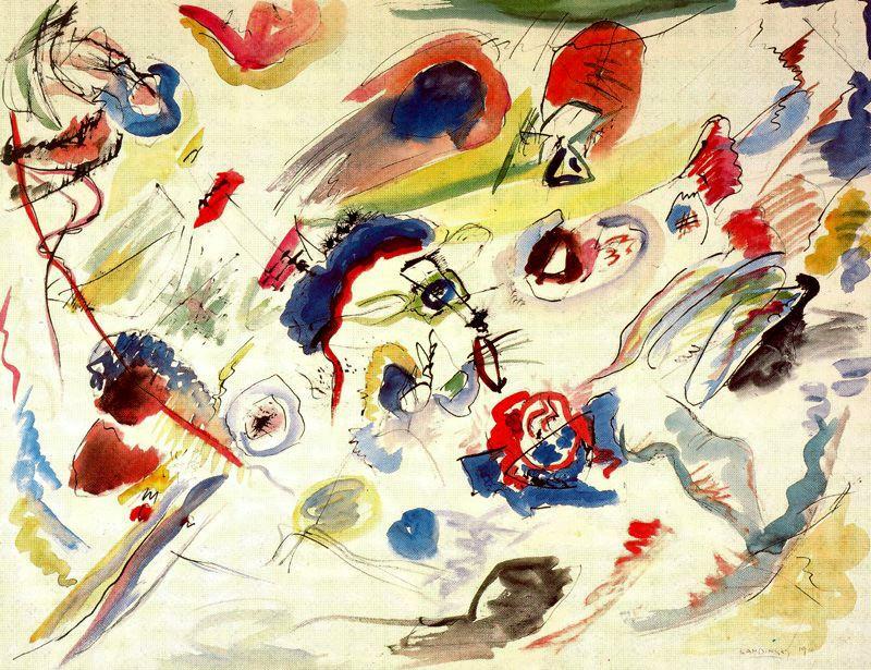 Wikioo.org – La Enciclopedia de las Bellas Artes - Pintura, Obras de arte de Wassily Kandinsky - Sin título 4