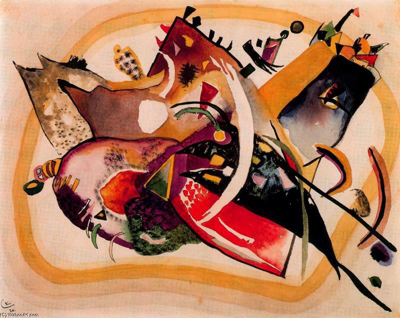 Wikioo.org - The Encyclopedia of Fine Arts - Painting, Artwork by Wassily Kandinsky - Untitled