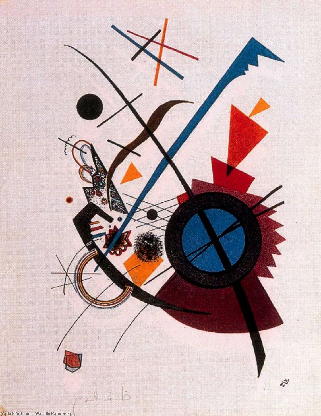 Wikioo.org - The Encyclopedia of Fine Arts - Painting, Artwork by Wassily Kandinsky - Violeta