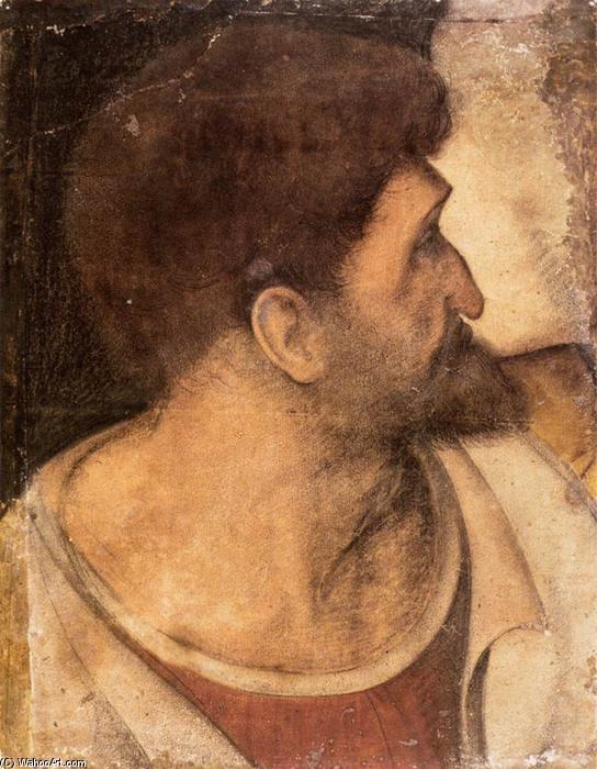 Wikioo.org - สารานุกรมวิจิตรศิลป์ - จิตรกรรม Leonardo Da Vinci - Head of Judas