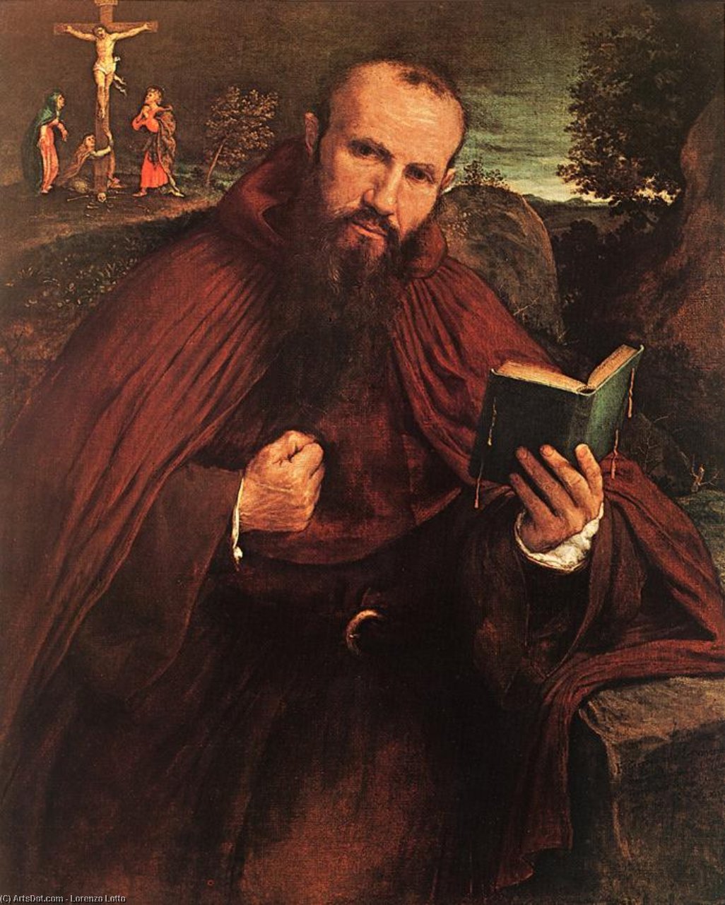 Wikioo.org - The Encyclopedia of Fine Arts - Painting, Artwork by Lorenzo Lotto - Fra Gregorio Belo di Vicenza