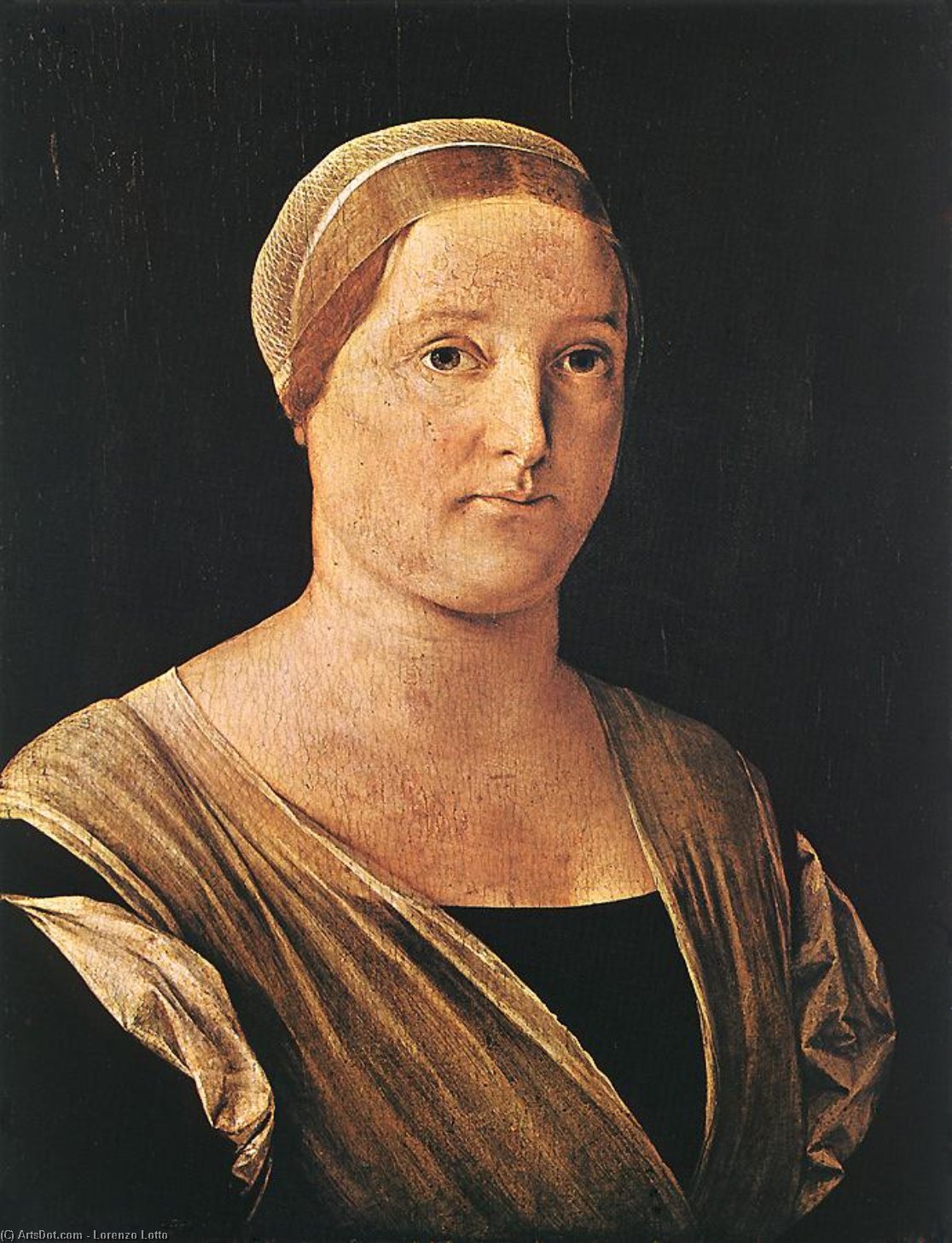 WikiOO.org - 百科事典 - 絵画、アートワーク Lorenzo Lotto - の肖像画 woman