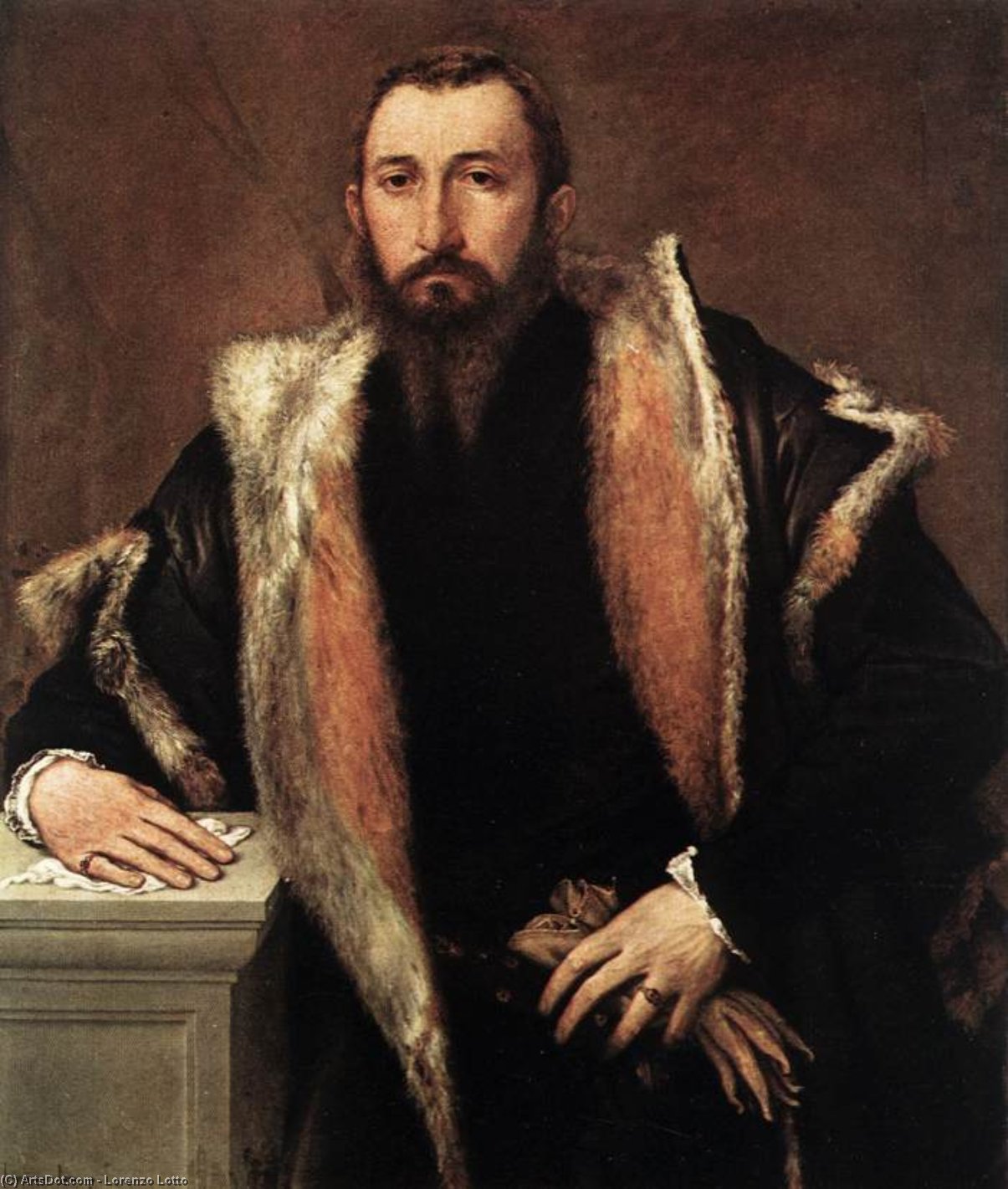 WikiOO.org - Enciklopedija dailės - Tapyba, meno kuriniai Lorenzo Lotto - Portrait of Febo da Brescia