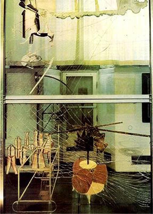 Wikioo.org - สารานุกรมวิจิตรศิลป์ - จิตรกรรม Marcel Duchamp - La mariée mise à nu par ses célibataires, même (Grande vetro)