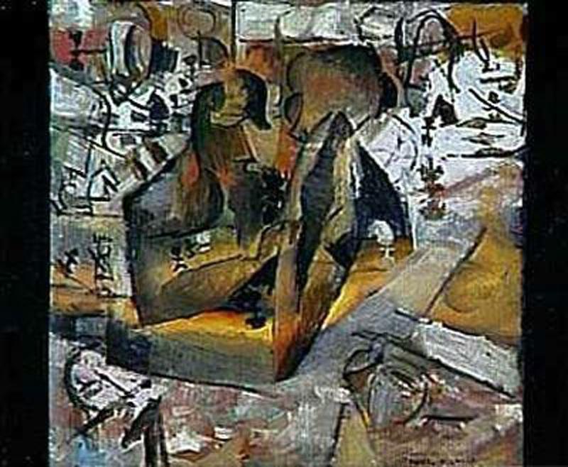 Wikioo.org – La Enciclopedia de las Bellas Artes - Pintura, Obras de arte de Marcel Duchamp - Les joueurs d'échecs