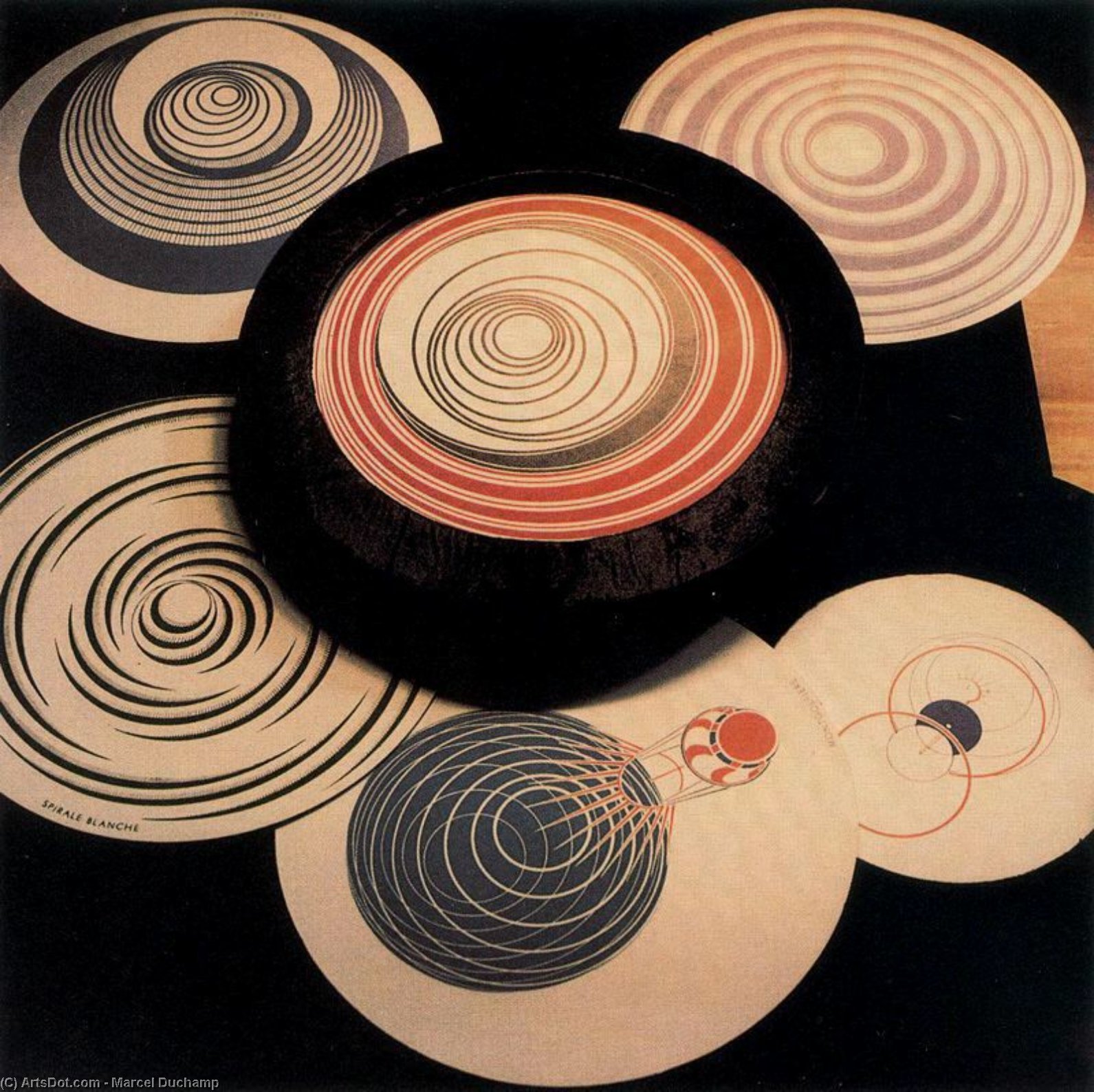 Wikioo.org - The Encyclopedia of Fine Arts - Painting, Artwork by Marcel Duchamp - Rotoreliefs (optical discs)