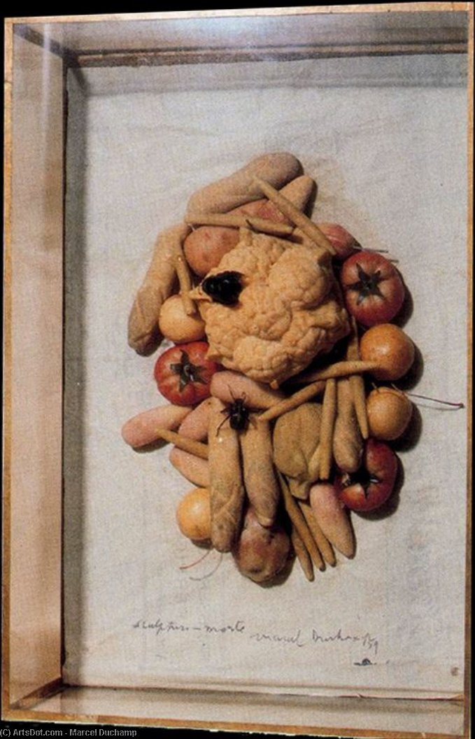 Wikioo.org - สารานุกรมวิจิตรศิลป์ - จิตรกรรม Marcel Duchamp - Sculpture-morte