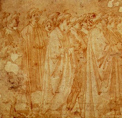 Wikioo.org – L'Enciclopedia delle Belle Arti - Pittura, Opere di Masaccio (Ser Giovanni, Mone Cassai) - La Consagración