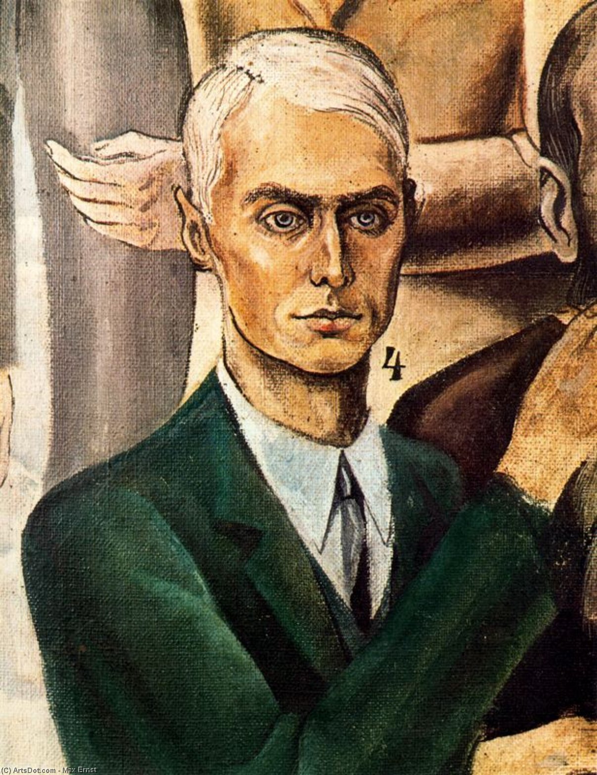 WikiOO.org - Encyclopedia of Fine Arts - Maleri, Artwork Max Ernst - Au rendez-vous des amis