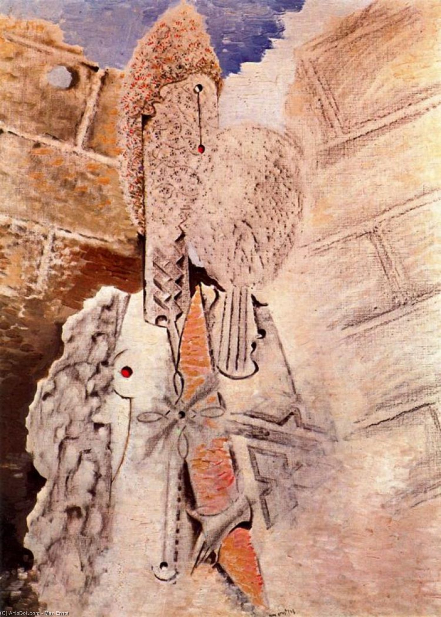 WikiOO.org - Енциклопедия за изящни изкуства - Живопис, Произведения на изкуството Max Ernst - Deux jeunes filles nues
