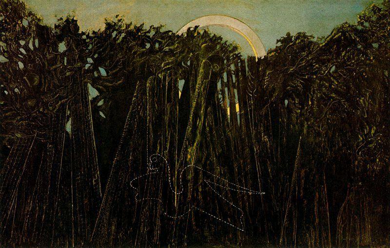 Wikioo.org - The Encyclopedia of Fine Arts - Painting, Artwork by Max Ernst - El bosque embalsamado