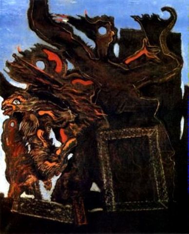 Wikioo.org - The Encyclopedia of Fine Arts - Painting, Artwork by Max Ernst - Gesti selvaggi per lo charme