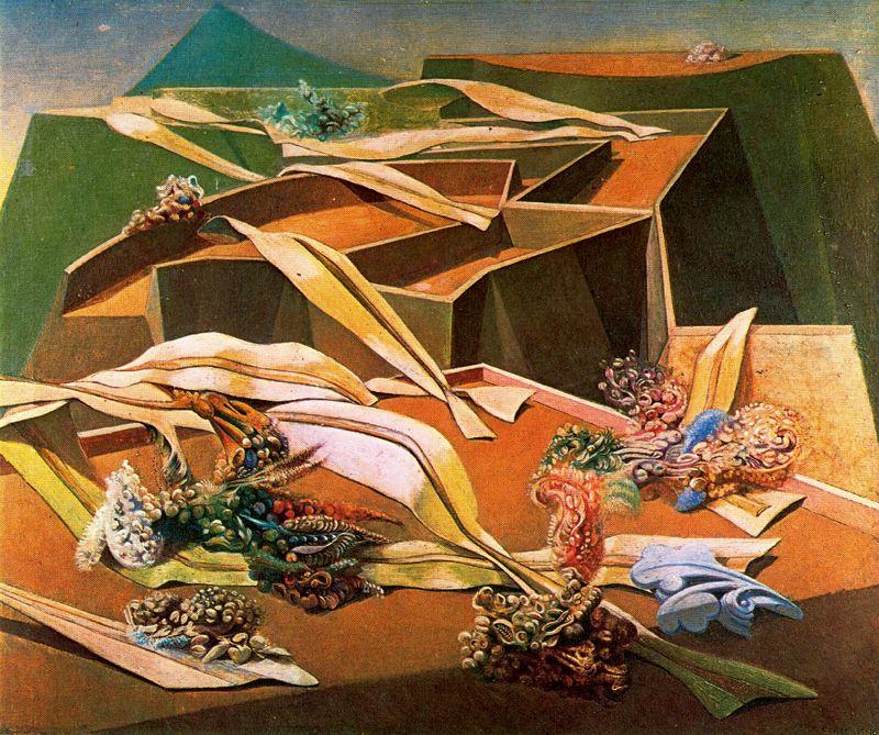 Wikioo.org - The Encyclopedia of Fine Arts - Painting, Artwork by Max Ernst - Jardin gobe avions 2