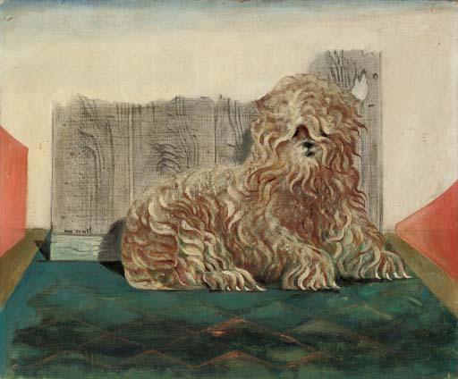 Wikioo.org – La Enciclopedia de las Bellas Artes - Pintura, Obras de arte de Max Ernst - Kachina , le chien delaware peggy guggenheim