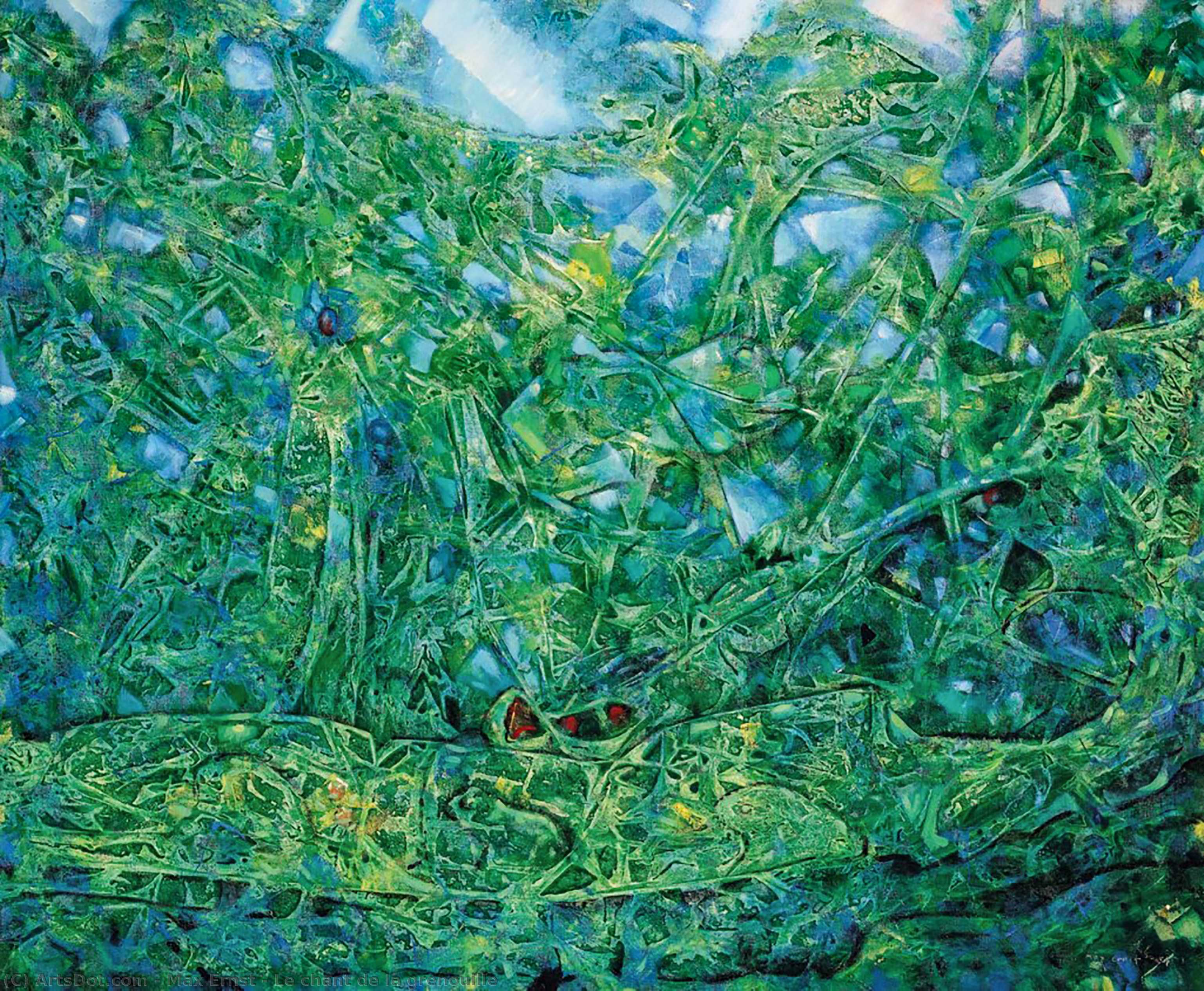Wikioo.org - Die Enzyklopädie bildender Kunst - Malerei, Kunstwerk von Max Ernst - Le gesang von der grenouille