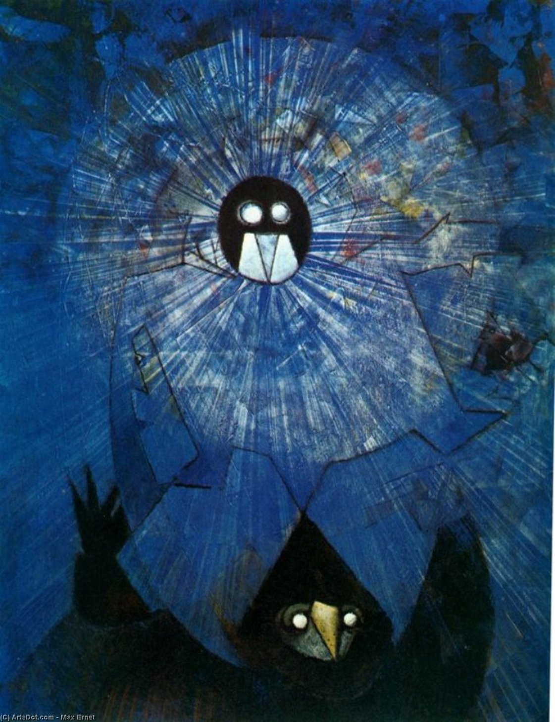 Wikioo.org - The Encyclopedia of Fine Arts - Painting, Artwork by Max Ernst - Les dieux obscurs
