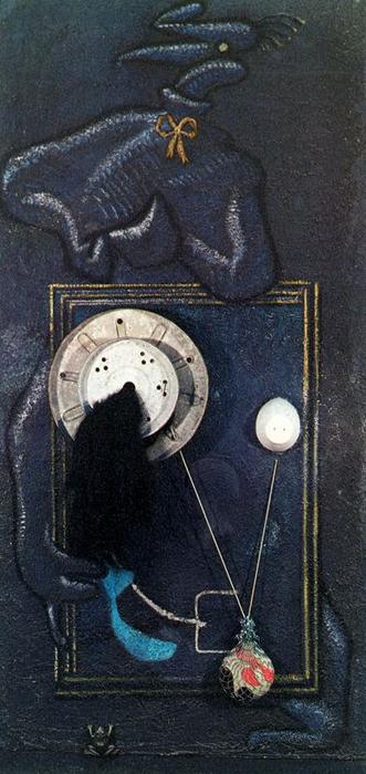 Wikioo.org - The Encyclopedia of Fine Arts - Painting, Artwork by Max Ernst - Loplop présente une jeune fille