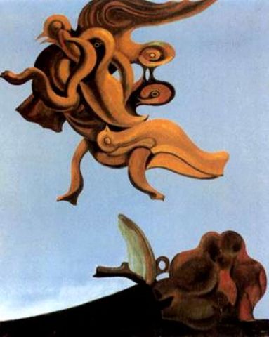 Wikoo.org - موسوعة الفنون الجميلة - اللوحة، العمل الفني Max Ernst - Monumento a los pájaros