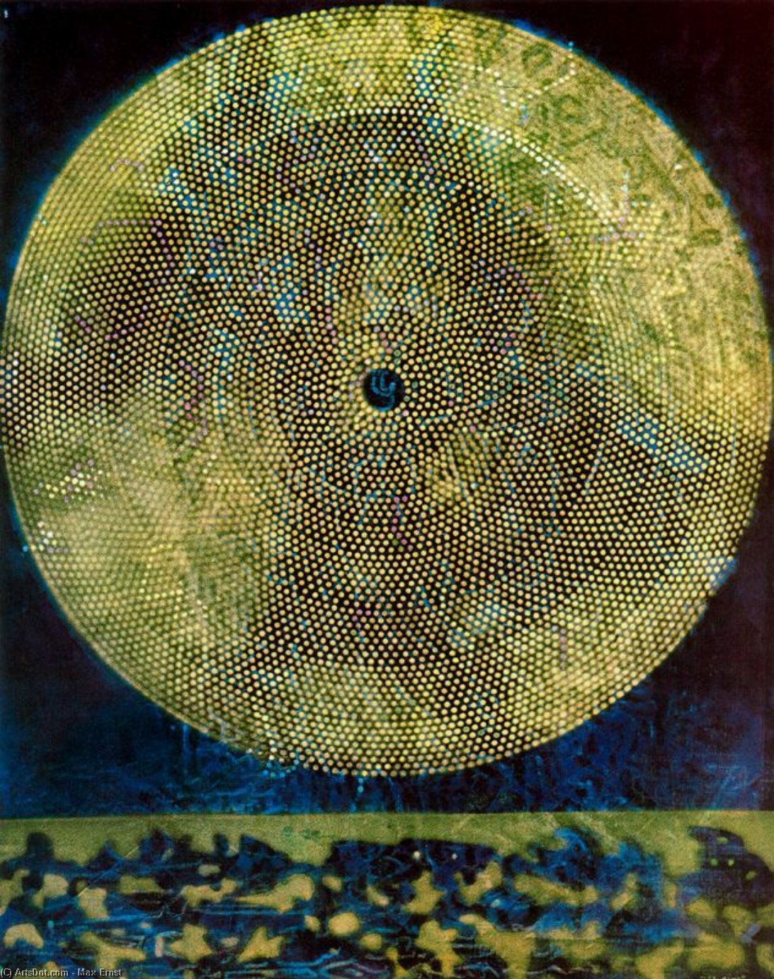 WikiOO.org - Encyclopedia of Fine Arts - Maleri, Artwork Max Ernst - Nacimiento de una galaxia